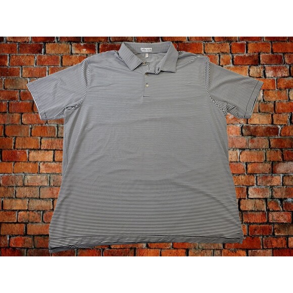 PETER MILLAR Men's XXL Summer‎ Comfort Gray Short Sleeve Polo Golf Shirt Top EUC - Picture 1 of 7